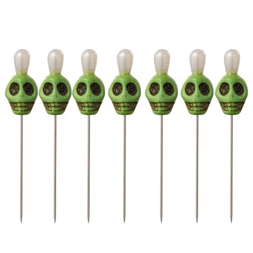 1set Skull Head Pattern Pins Evil Voodoo Curse Needles Voodoo Doll Accessories - Picture 15 of 31