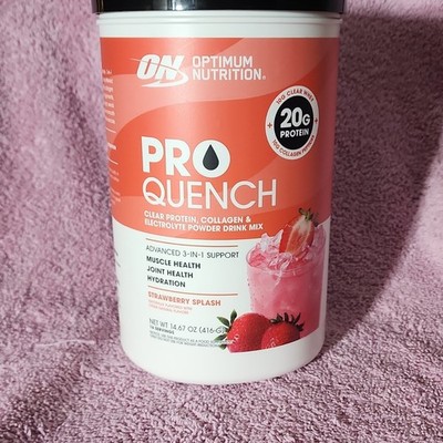 Optimum Nutrition Pro Quench Clear Protein Collagen Peptides Electrolyte Drink S