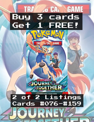 (RESTOCK) Pokemon TCG: Journey Together (Cards #076-#159) CHOOSE YOUR CARD! NM
