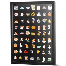 14x19 Pin Display Frame, Pin Collection Shadow Box, Wall Mount Pin Display Ca...
