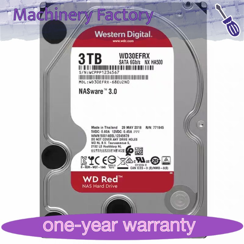WD Red 3TB HDD 4台セット　WD30EFRX (77-80) Western Digital WD Red WD30EFRX 3TB 5400RPM 64MB Cache SATA