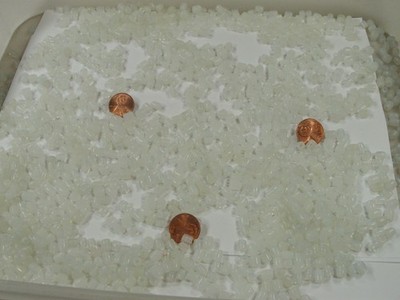 2 Pounds 2 Styles White Mix India Handmade Glass Beads Wholesale (HTV-1)  