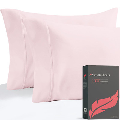 Luxury Egyptian Cotton King Pillow Cases Set of 2-1000 Thread Count King Pill...