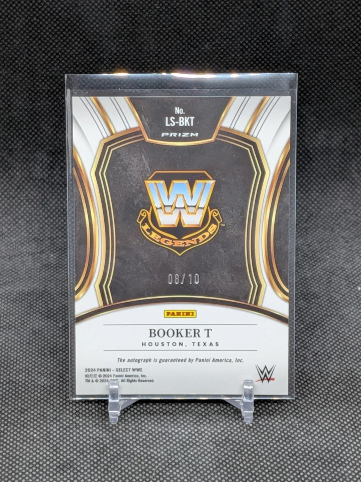 BOOKER T 2024 Panini Select WWE Legendary Signatures Autograph True Gold #/10 🔥 - Image 2 of 2
