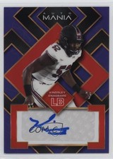 2022 Wild Card Mania Square Purple Rainbow Kingsley Enagbare Rookie Auto RC 4g8. rookie card picture