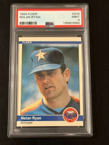 1984 Fleer Nolan Ryan #239 PSA 9 Mint Hall of Fame Legend!