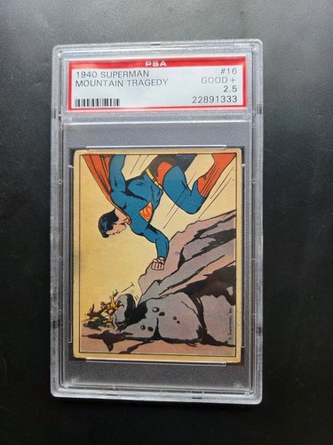 1940 Gum Inc Superman #16 Mountain Tragedy — PSA 2.5