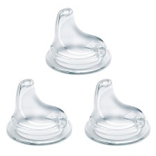 NUK Replacement Silicone Spout for Select 3 Count Pack of 1 , Clear