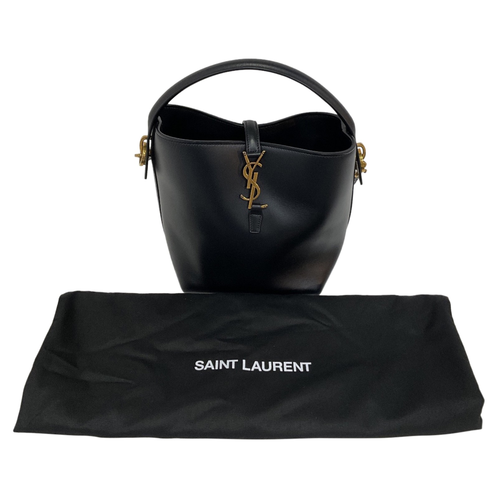 Borsa a secchiello Saint Laurent Large Le 37 in pelle donna nera taglia unica
