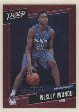 2017-18 Panini Prestige Micro Etch Rookies Red Wesley Iwundu Wes Iwundu #32 4a3