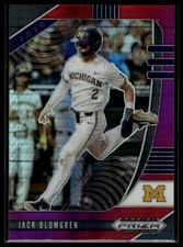 2020 Panini Prizm Draft Picks #PDP140 Jack Blomgren Hyper Red and Purple