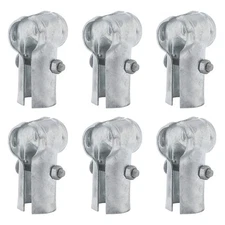 Vivida 1-5/8 X 1-5/8 End Rail T Clamp, Chain Link Fence End Rail Clamp, Galvaniz