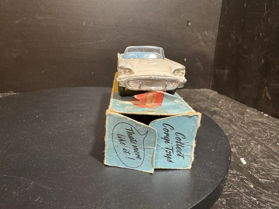 CORGI TOYS 215 * FORD THUNDERBIRD OPEN SPORT * WHITE * 1:43 * OVP * 1960 - Bild 2 von 4