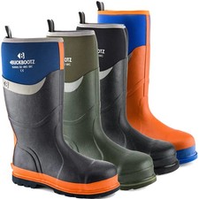 Mens Buckbootz BBZ6000 Safety Waterproof Steel Toe/Midsole Wellies 3 to 13