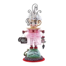 Kurt Adler Resin Hollywood Nutcracker, Coffee Girl, 12in