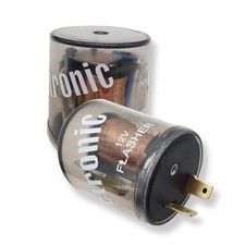 2 PCS Car 2-pin Flasher Relay - 20A 12V Transparent Round Shell Fast Flasher