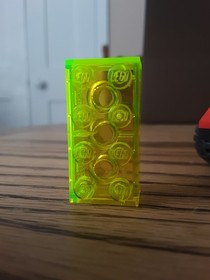 Vintage LEGO Classic Space 1478 MTron  w/ RARE Transparent Neon Green 2x4 Brick!