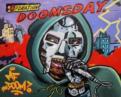  MF DOOM  Operation: Doomsday  Original Oil Painting 