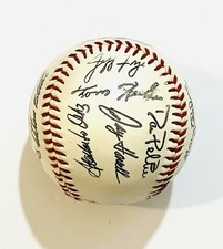 1990's Texas Rangers PRINTED Team Signed Baseball