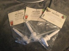 3 Bd New Monin Syrup Pumps Compatible W/1 Liter Monin Plastic Bottles FREE SHIP
