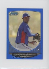 2013 Bowman Chrome Minis Blue Refractor 24/99 Yohander Mendez #308 1b8