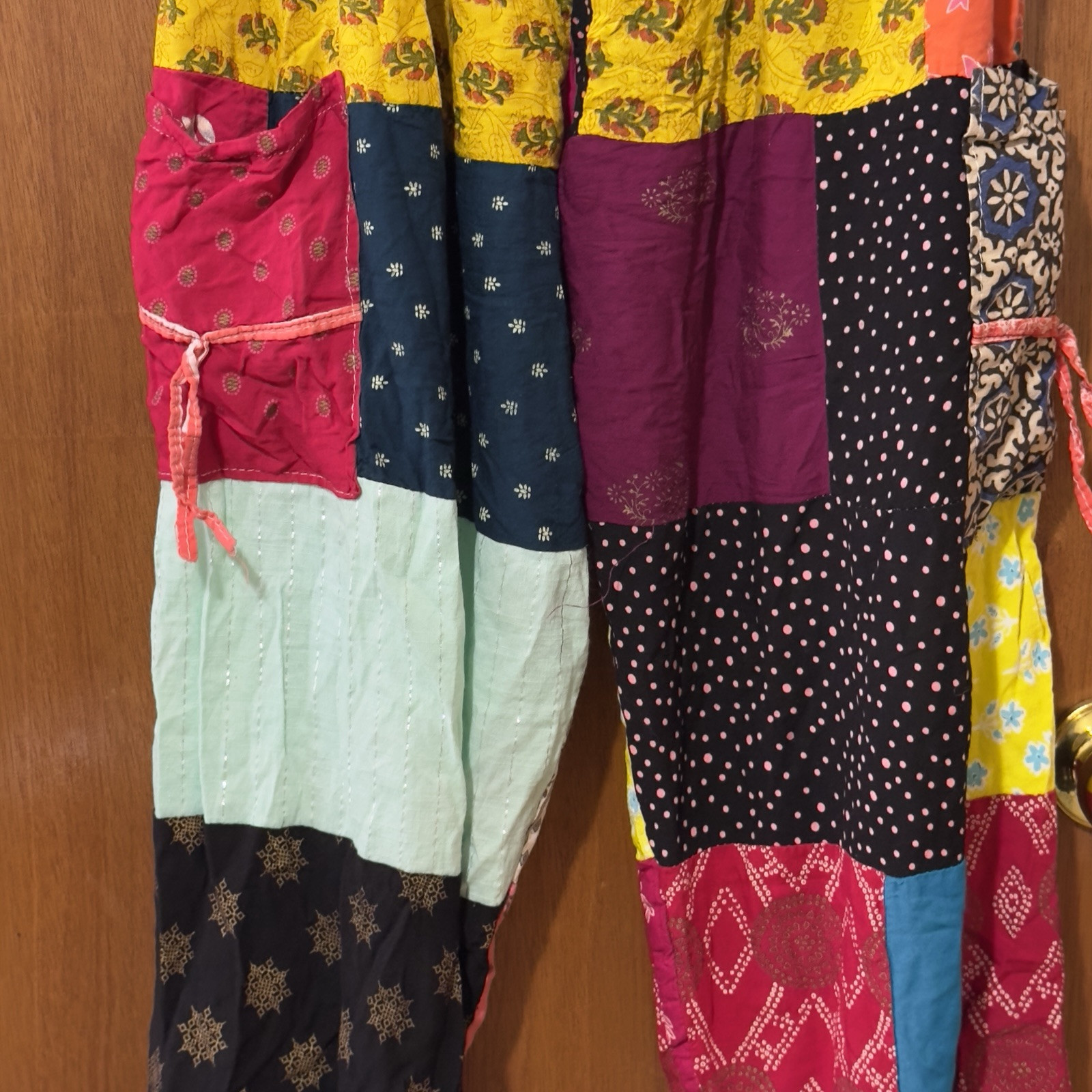 Ashley Taylor Patchwork Pants Harem Style High Wa… - image 3