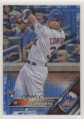 2016 Topps Chrome Blue Refractor 43/150 Michael Conforto #52 Rookie RC 0w2b