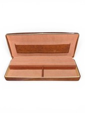 Vintage Shields Brown Leather Hard Case Jewelry Travel Box