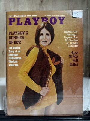 Playboy Magazine October 1972 Vintage Adult Collectors Issue w/ Centerfold