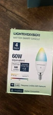 Smart Candle Lightbulbs 4 Pack
