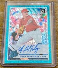 SEAN REID-FOLEY 2019 Panini Optic TEAL VELOCITY PRIZM RATED ROOKIE AUTO #09/35 !
