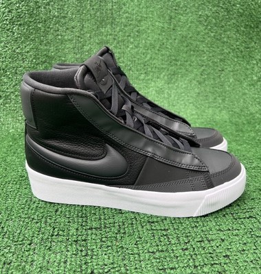 Nike Blazer Mid Victory Black White Women's High Top Sneakers Size 8 Used No Box