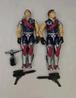 1985 Vintage Hasbro Gijoe Cobra Crimson Tomax & Xamot Action Figure Set Complete