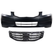 Front Bumper Cover Kit For 2011-2012 Honda Accord Sedan With Grille Assembly
