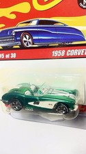 2005 Hot Wheels Classics Series 2 530 1958 Corvette Green Wbfgr Chrome 5 Spoke 2005 Hot Wheels Classics Series 2 530 1958 Corvette Green Wbfgr Chrome 5 Spoke
