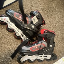 Airwalk AK-168 Adjustable Adult Inline Skates Size 8-9 Black/Red