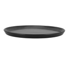  Ceramic Pizza Pan Large Black Plate Flat Serving Round Plates Porcelain