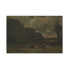 Edward Mitchell Bannister - Untitled (landscape) - Canvas Wall Art