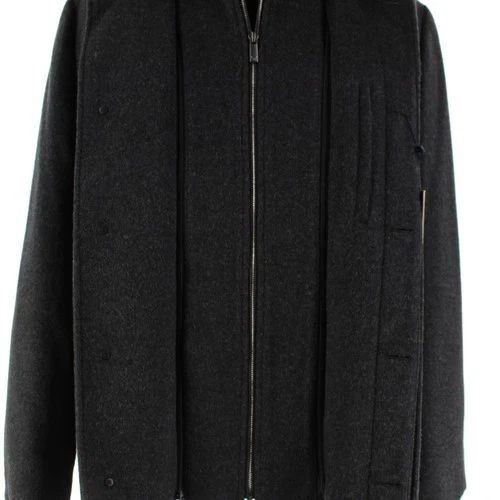 Cardinal of Canada NWT Wool Blend Car Coat w/ Removable Bib Size 44R In Charcoal image 9