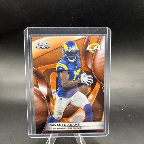RARE Topps Chrome Black Davante Adams LA Rams #59 2/25