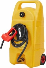 15 Gallon Gas Can Fuel Tank Container with 10 FT Siphon Pump for Car ATV Weeder