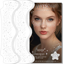 Glitter Freckles, Holographic Face and Body Glitter Tattoo Sparkle for Women Gol