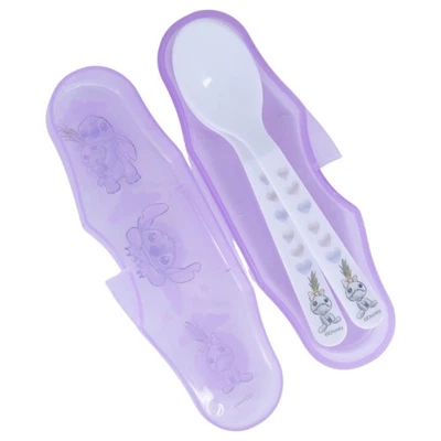 Disney Stitch Kinderlöffel Set 2-teilig – Reisebesteck mit Etui für Kleinkinder - Bild 1 von 3