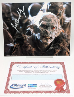 Jed Brophy signiertes 10x8 Foto | Herr der Ringe | Chaucer Covers | inkl. COA
