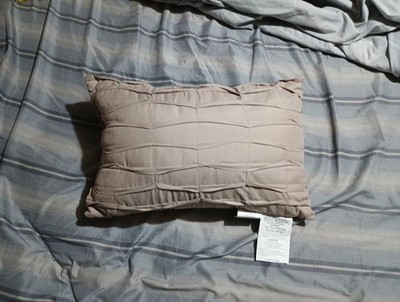 Small Throw Pillow 510 Design Light Color/ Taupe