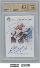 2017-18 SP Authentic Future Watch Auto Alex DeBrincat BGS 9.5 /999 #147 Chicago