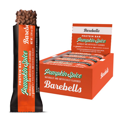 Barebells Protein Bar Pumpkin Spice Yummy No Added Sugar Healthy 12 Bars NEW