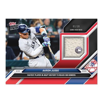 2024 Topps Now MLB #555 Aaron Judge 300th Home Run RELIC Sealed 