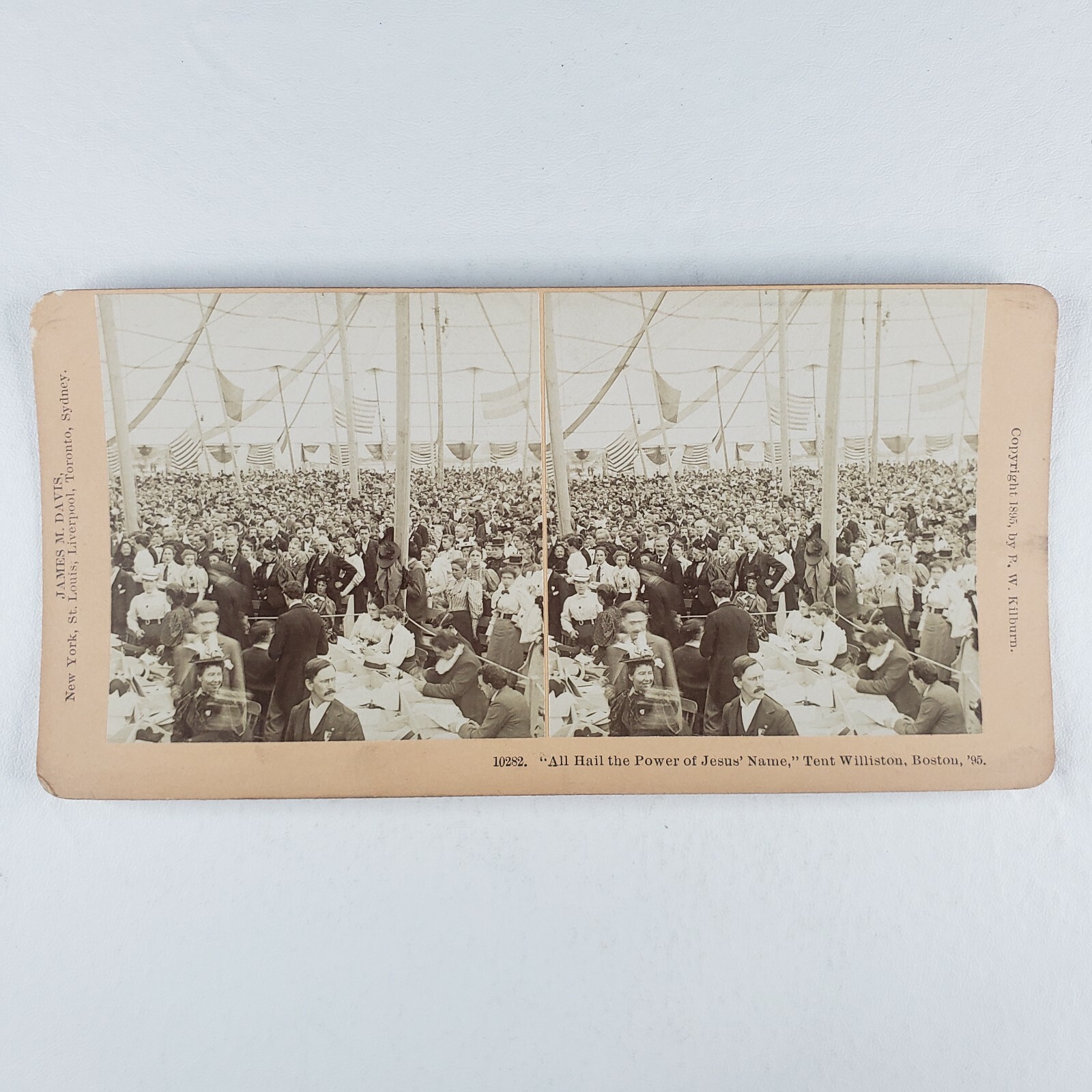 Boston Christian Endeavor Convention Tent Williston 1895 Photo