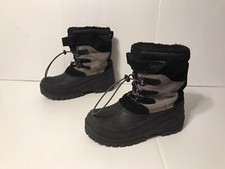 KHOMBU Winter Snow Leather -upper Boots Youth Kids Size 4 M